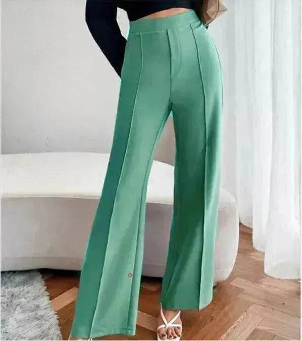 Loose Straight Pants Women High Waist Casual Trousers - EX-STOCK Canada