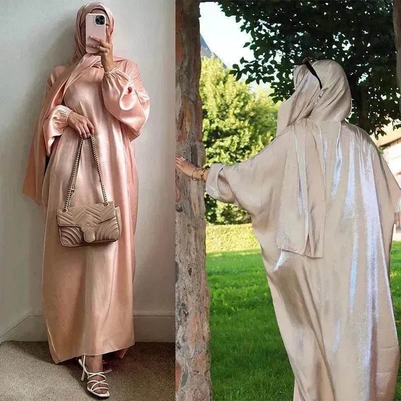 Lustre Batwing style Abaya Dress for Arab Dubai Turkey Middle East Women - EX-STOCK Canada