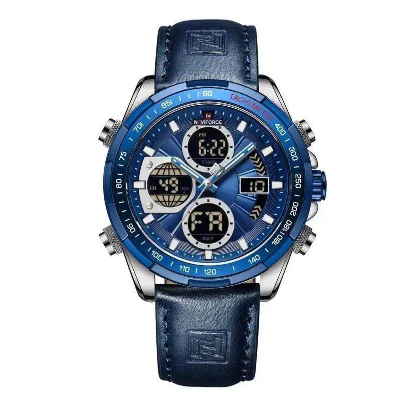 Luxury Men's Waterproof Sports Leather Strap Electronic Multi-function Watch - EX-STOCK Canada