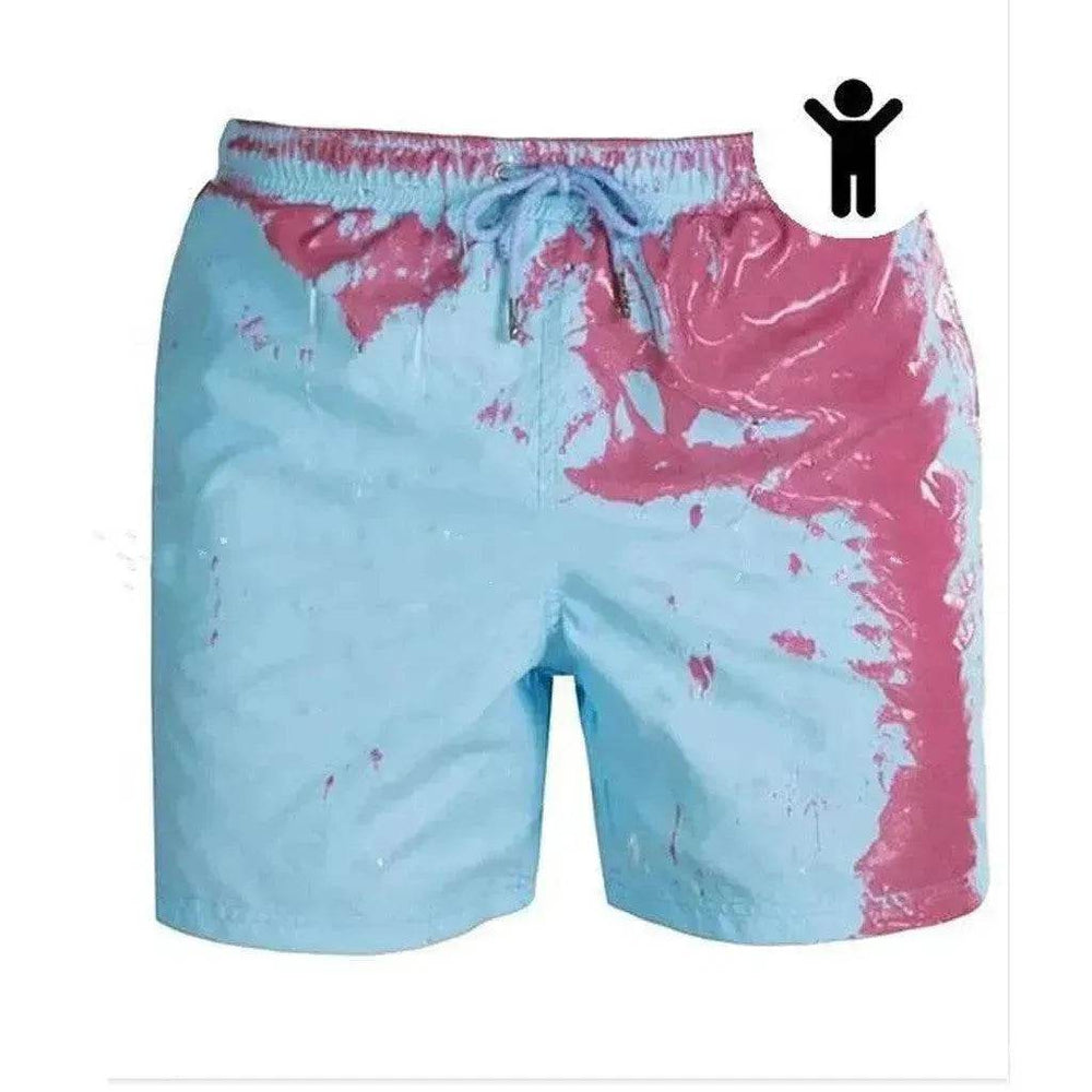 Magical Change Color Beach Shorts Summer Men Swimming Swimsuit Quick Dry - EX-STOCK Canada