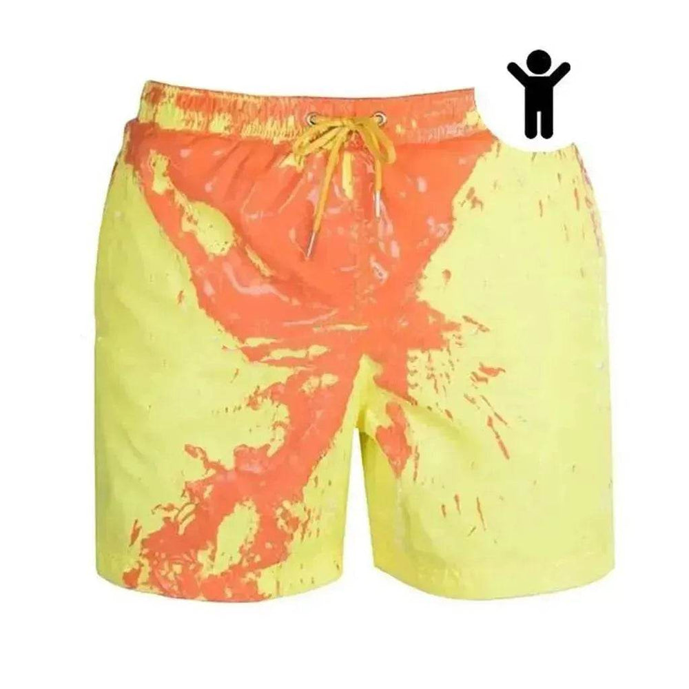 Magical Change Color Beach Shorts Summer Men Swimming Swimsuit Quick Dry - EX-STOCK Canada