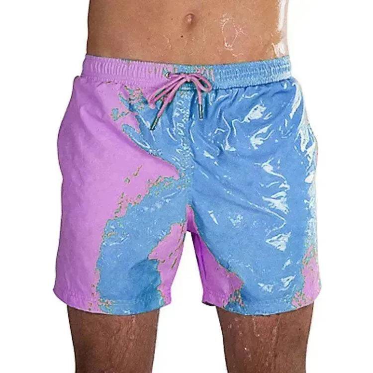 Magical Change Color Beach Shorts Summer Men Swimming Swimsuit Quick Dry - EX-STOCK Canada