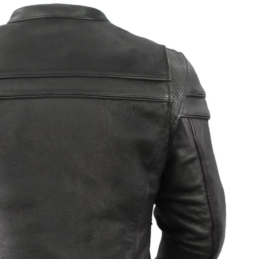 Women's Motorcycle Jacket. Vented Cowhide with Zip-Out Thermal Liner EX-STOCK Canada