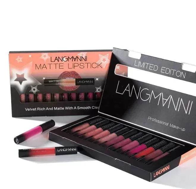 Matte Lipstick Waterproof Long-lasting Velvet Lipstick Set - EX-STOCK Canada