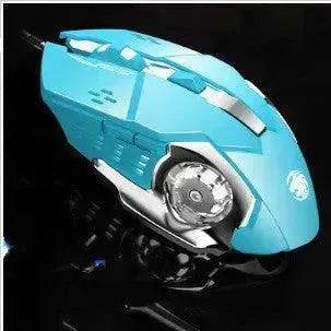 Mechanical Keyboard Wired Mouse Set Usb Interface Rechargeable Blue Retro Punk Version - EX-STOCK Canada