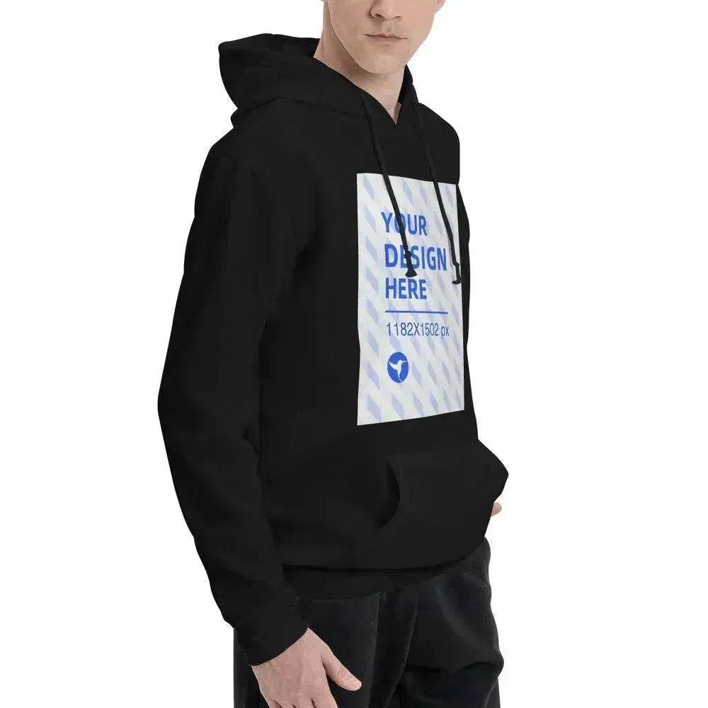 Men's Polyester Fleece Hooded Sweatshirt - EX-STOCK Canada