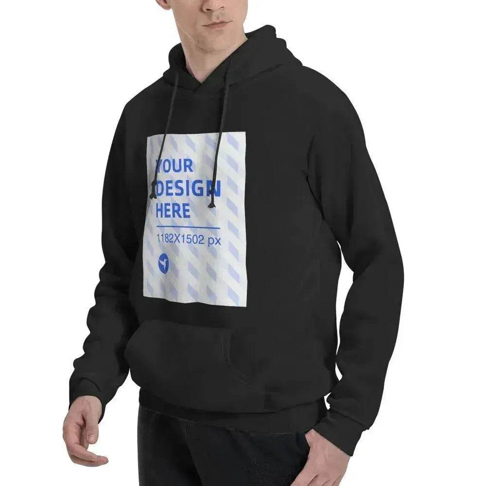 Men's Polyester Fleece Hooded Sweatshirt - EX-STOCK Canada