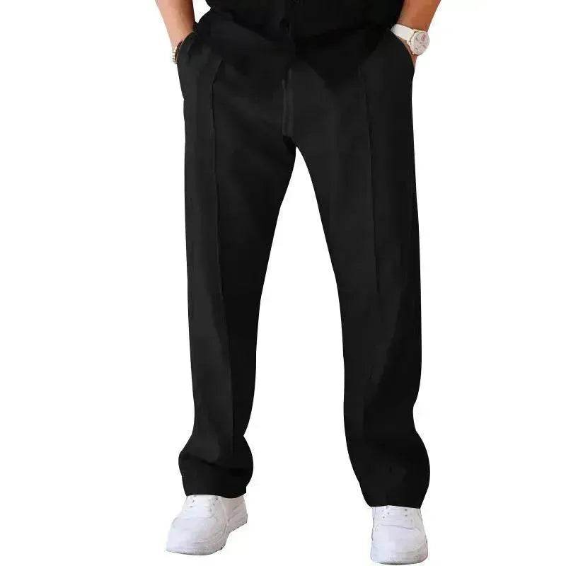 Men's Trouser Pant Sports Casual Loose Straight Pants With Drawstring Design - EX-STOCK Canada