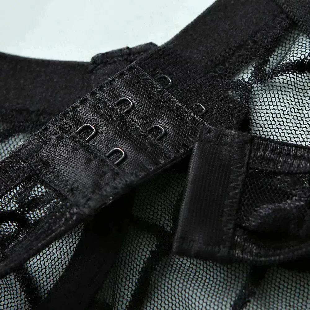 Mesh See-through Underwear Metal Chain Set - EX-STOCK Canada