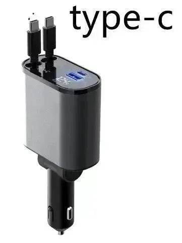 Metal Car Charger 100W Super Fast Charging Car USB And TYPE-C Adapter - EX-STOCK Canada