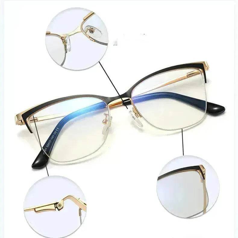 Metal Optic Glasses Frame Square Plain Color Anti Blue Light for Women and Men - EX-STOCK Canada
