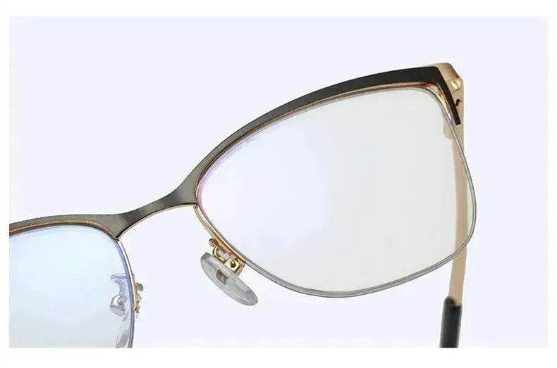 Metal Optic Glasses Frame Square Plain Color Anti Blue Light for Women and Men - EX-STOCK Canada