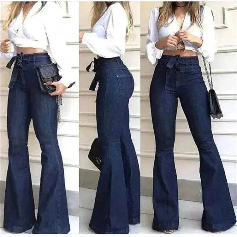 Women Wide Leg Denim Jeans High rise Wide leg bootcut Pants Trouser for Women - EX-STOCK Canada
