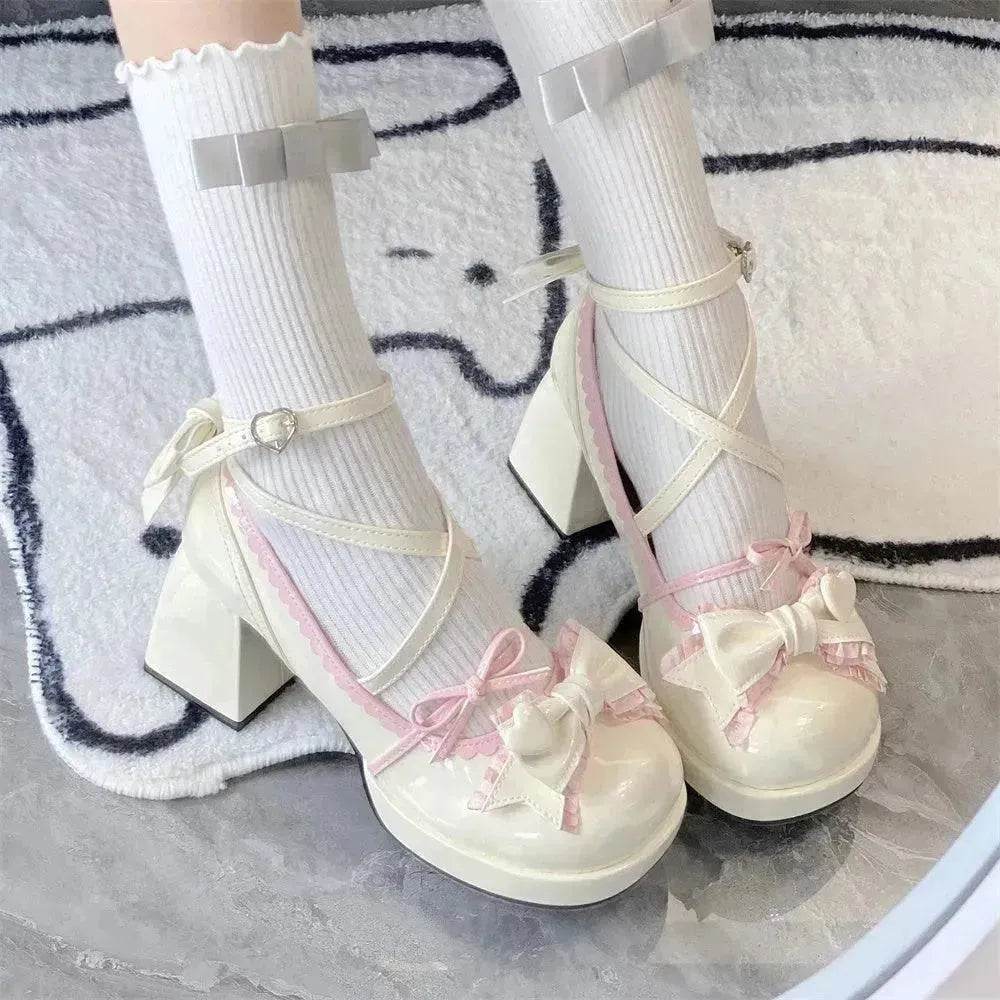 Mid Heel Platform Cute Single-layer Shoe Kid s Lolita Shoes - EX-STOCK Canada