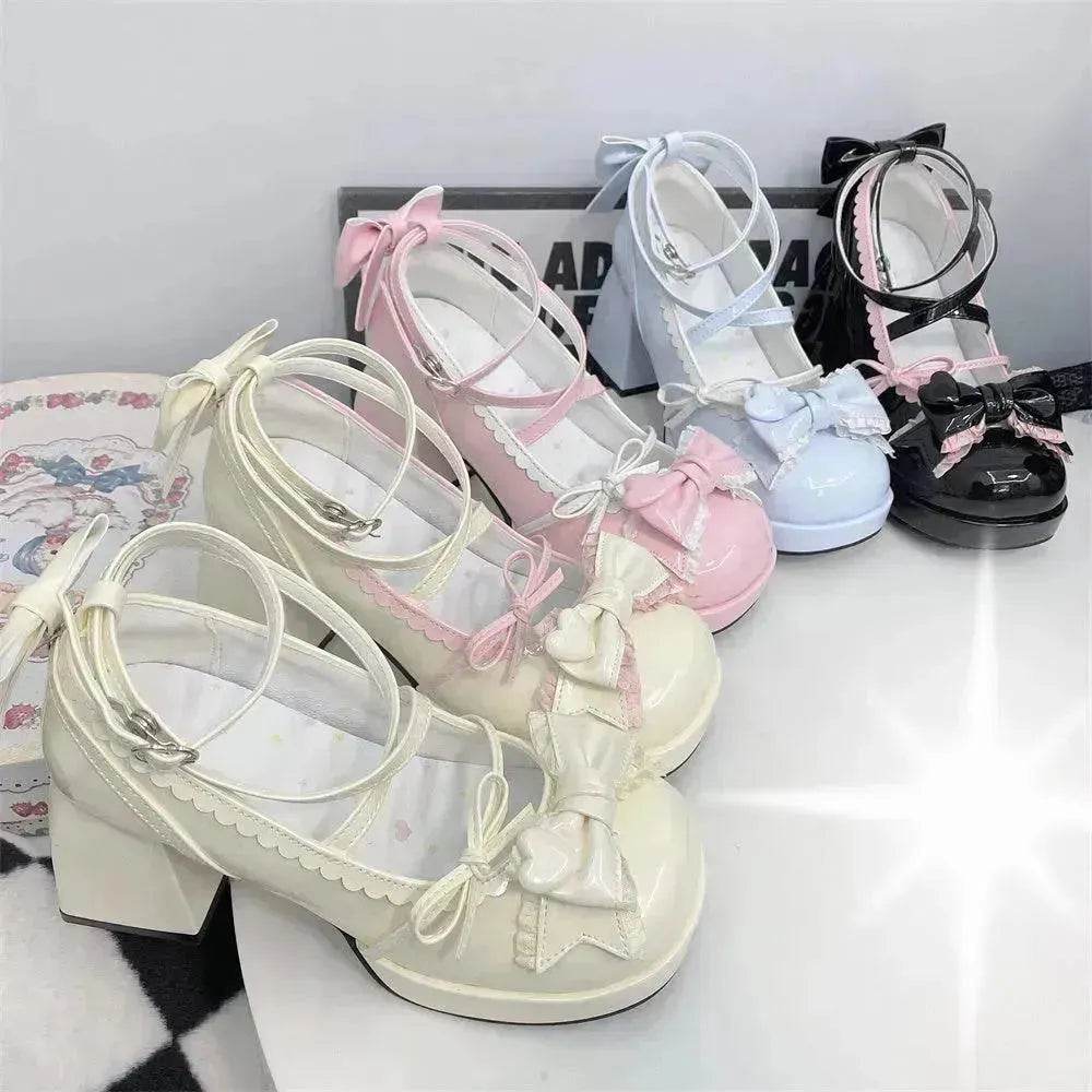 Mid Heel Platform Cute Single-layer Shoe Kid s Lolita Shoes - EX-STOCK Canada