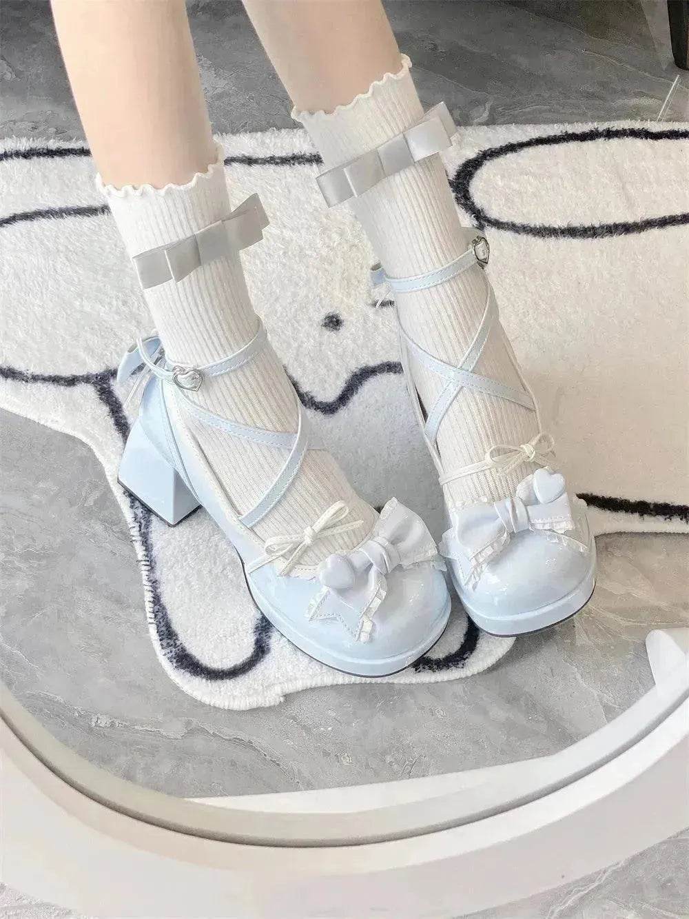 Mid Heel Platform Cute Single-layer Shoe Kid s Lolita Shoes - EX-STOCK Canada