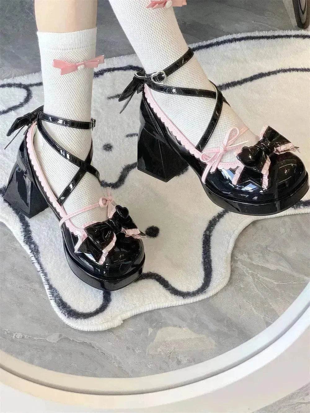 Mid Heel Platform Cute Single-layer Shoe Kid s Lolita Shoes - EX-STOCK Canada