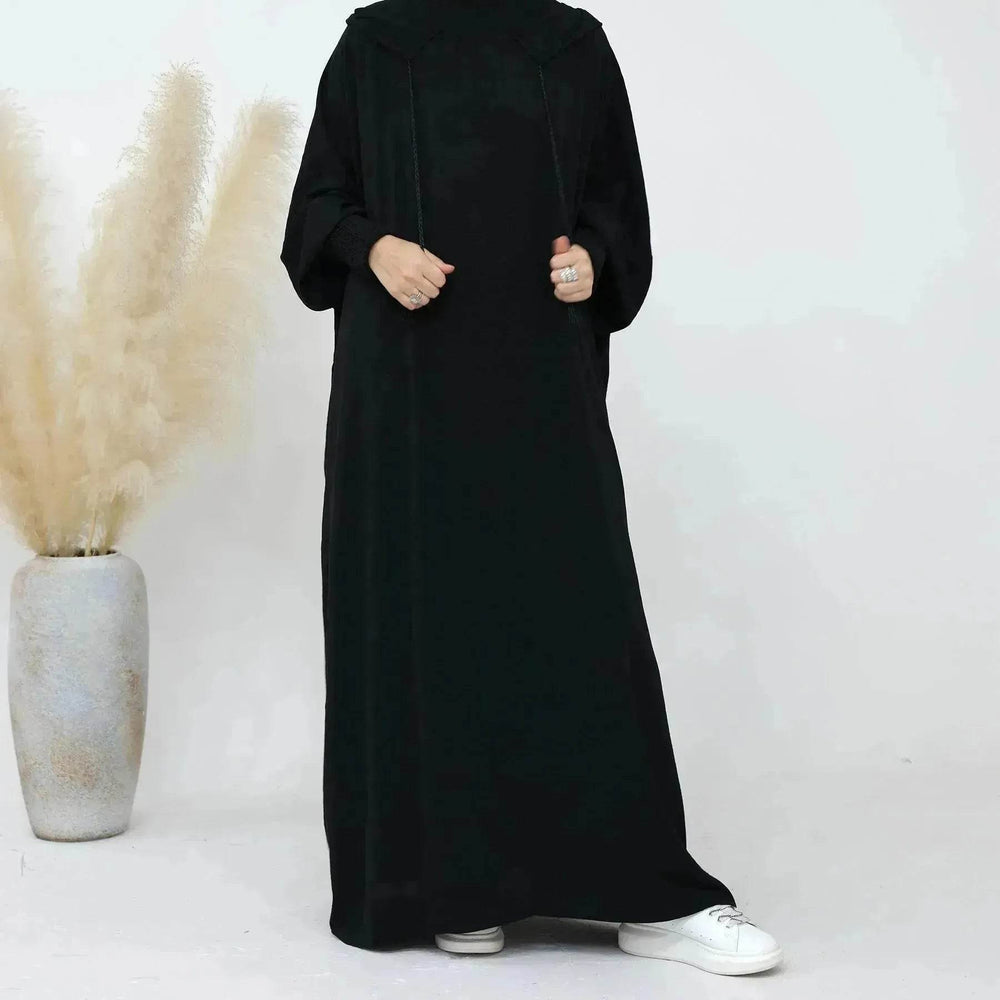 Middle East Dubai Turkey Solid Color Dress - EX-STOCK Canada