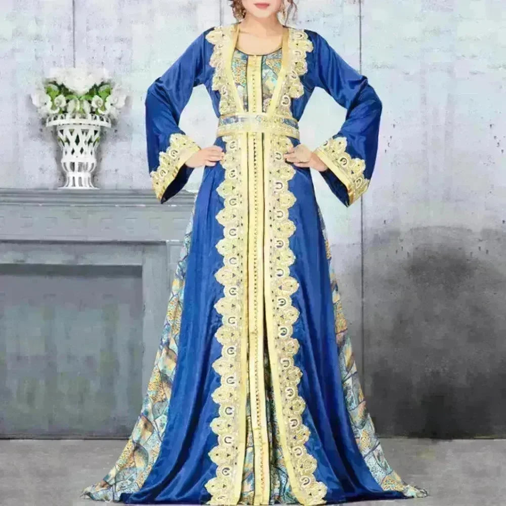 Middle Eastern Printed Dress Arab Robe - EX-STOCK CANADA