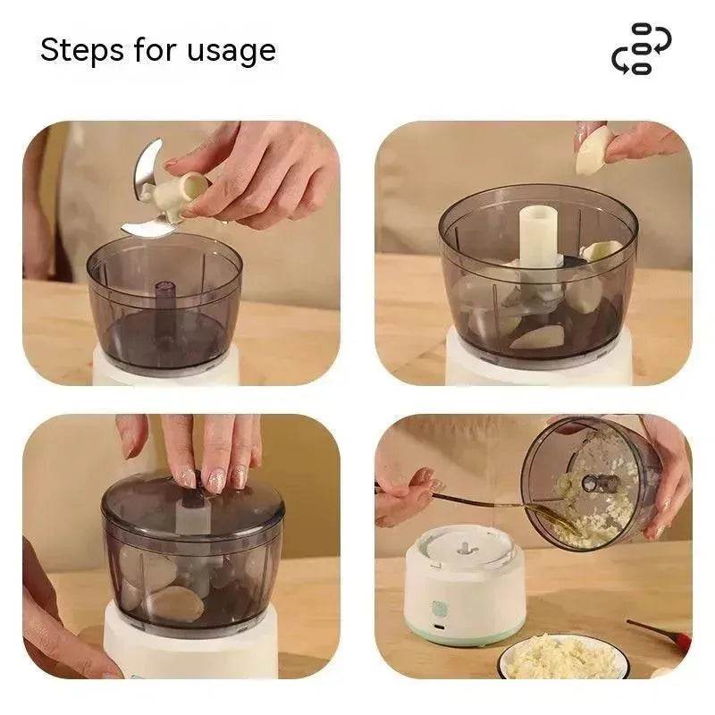 Mini Meat Grinder Household Electric Small Mixer Mincing Machine Automatic Multi-function Filling Intelligent Cooking Machine - EX-STOCK Canada