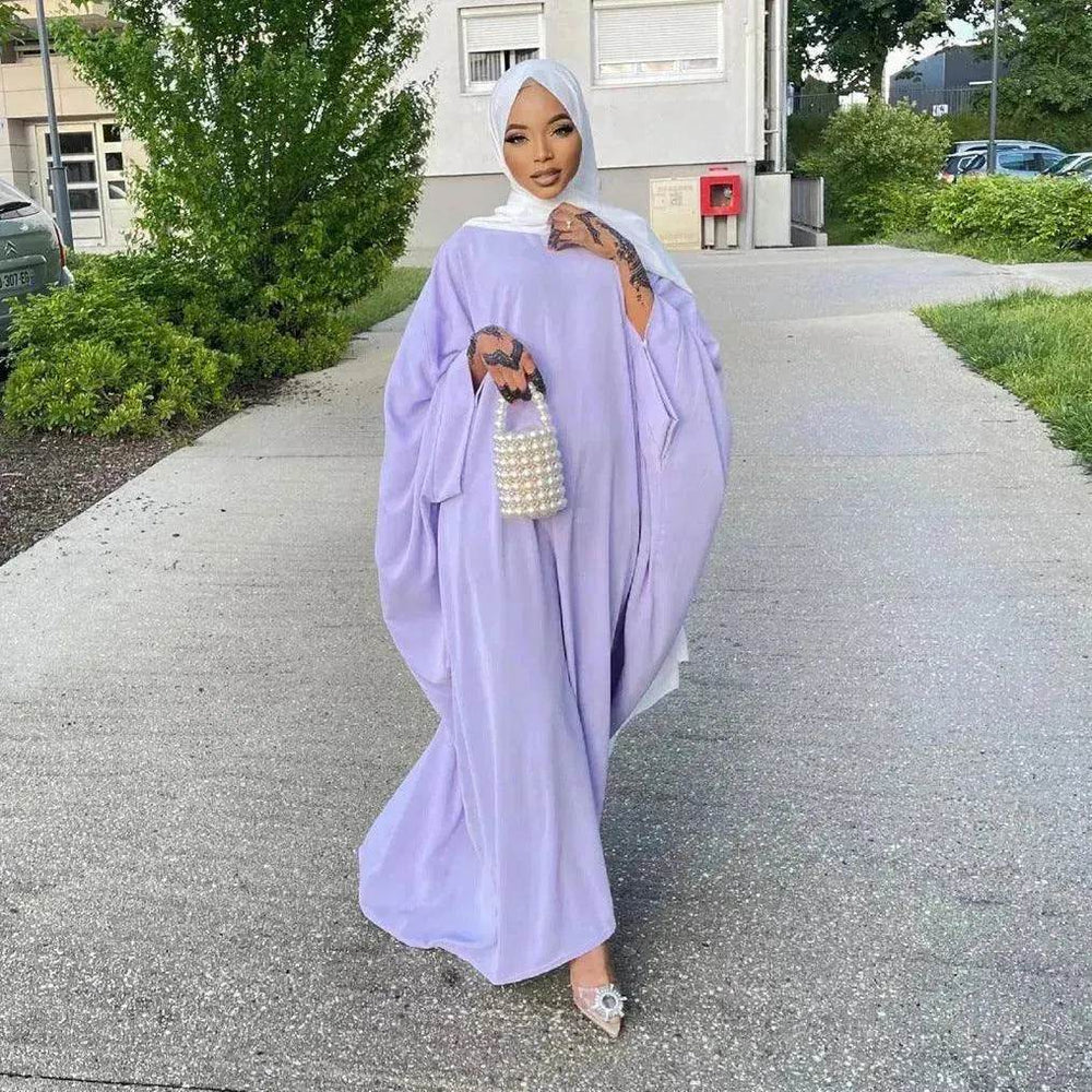 Modest Plain Abaya Dress for Arab Middle East Dubai Turkey Women Casual Everyday Kaftan Abaya - EX-STOCK Canada