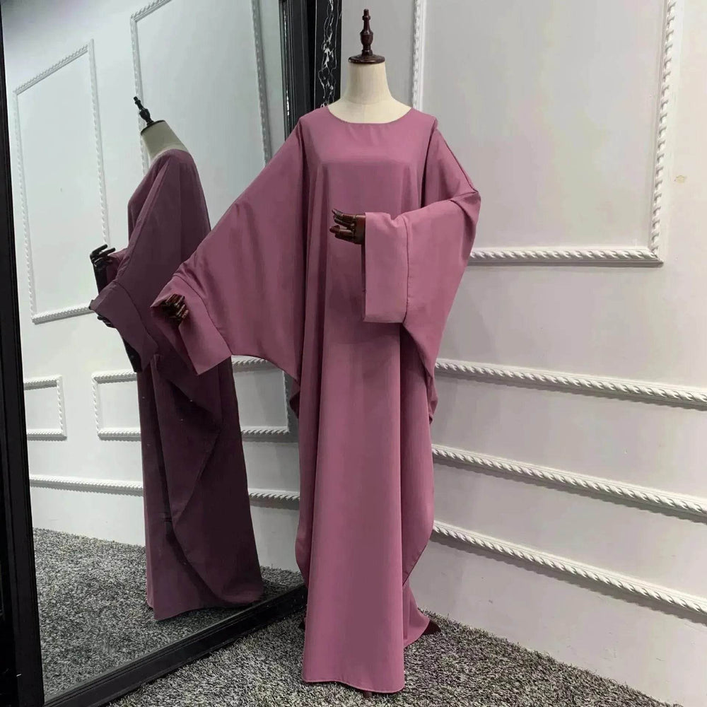 Modest Plain Abaya Dress for Arab Middle East Dubai Turkey Women Casual Everyday Kaftan Abaya - EX-STOCK Canada