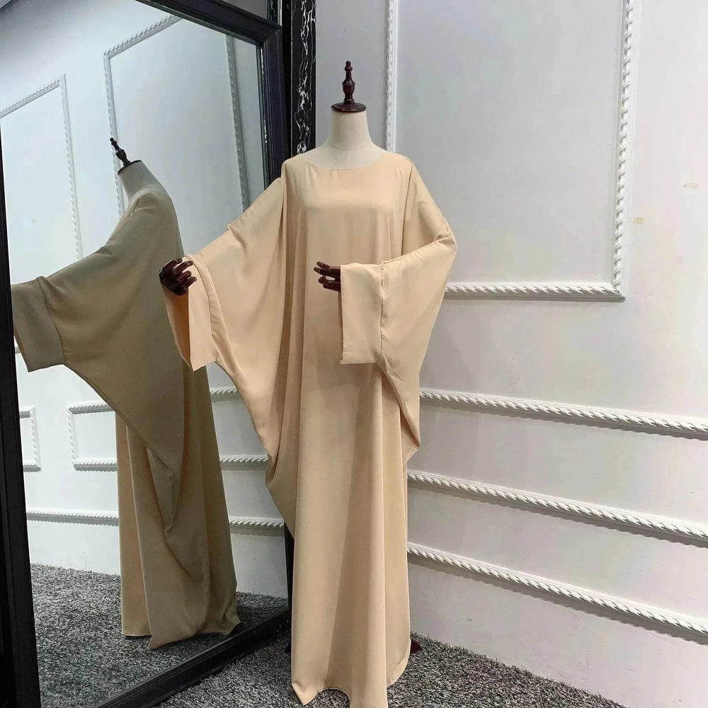 Modest Plain Abaya Dress for Arab Middle East Dubai Turkey Women Casual Everyday Kaftan Abaya - EX-STOCK Canada