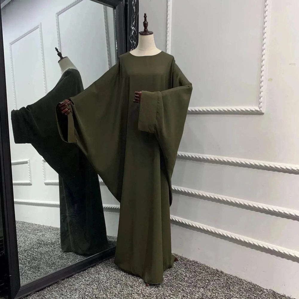 Modest Plain Abaya Dress for Arab Middle East Dubai Turkey Women Casual Everyday Kaftan Abaya - EX-STOCK Canada