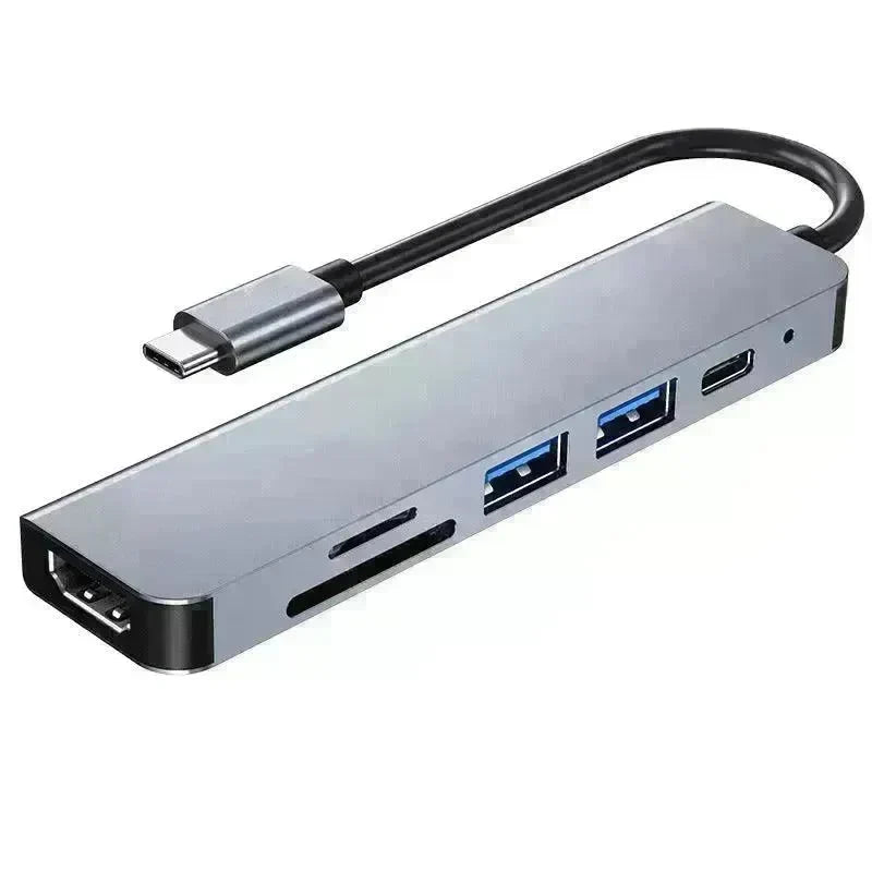 Multi Function Dock 4K HD USB Notebook 6 In 1 - EX-STOCK CANADA