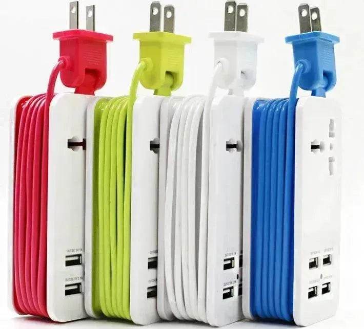 Multi-port Four-in-One USB Mobile Fast charging Port Power Strip Extension - EX-STOCK Canada