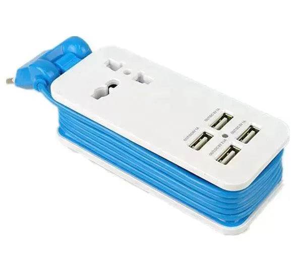 Multi-port Four-in-One USB Mobile Fast charging Port Power Strip Extension - EX-STOCK Canada