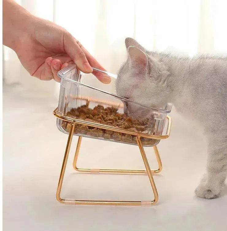 Neck-protecting sloped pet feed bowl Stand - EX-STOCK Canada