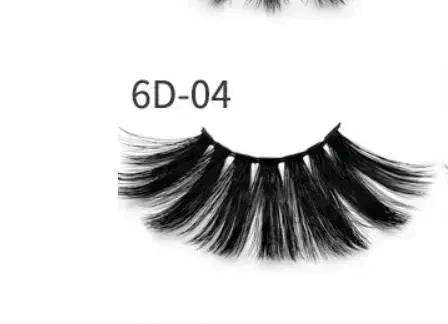 Nethong 25mm mink false eye lashes 6D three-dimensional messy cross-eye lashes Europe and the United States cross-border for eye lashes - EX-STOCK Canada