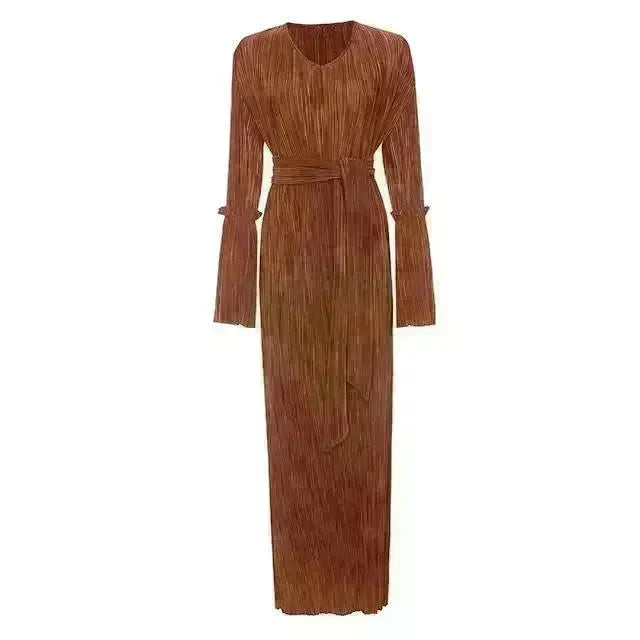New Fashion Pleated Long Skirt Arab Dress - EX-STOCK CANADA