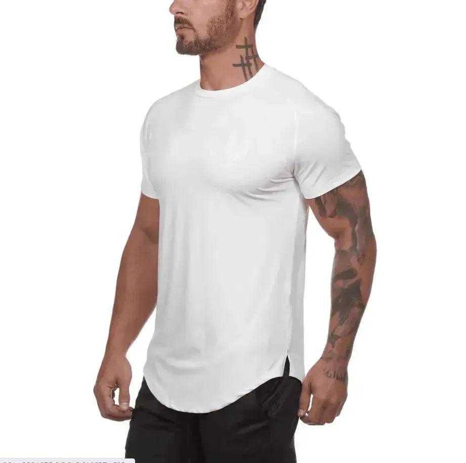 New Gym Wear Plain Shirts Custom Mens Fitness Sports Clothing - EX-STOCK Canada