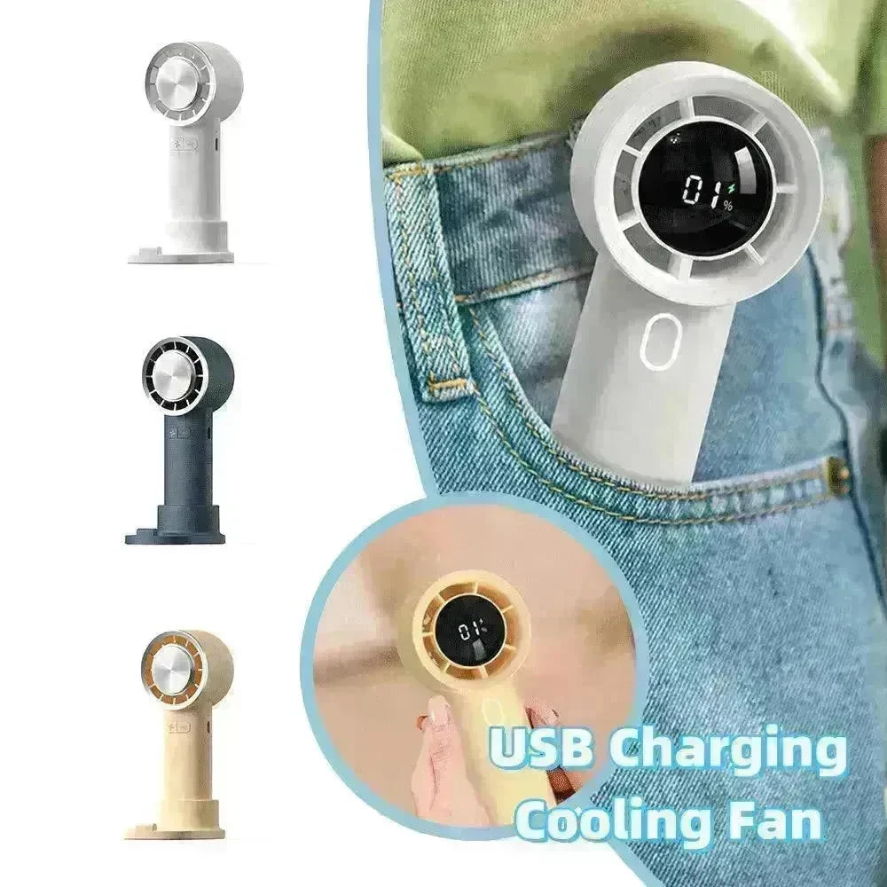 New High Speed Hand Held Fan Cooler Portable Air Conditioner Portable Fan Rechargeable Mini Air Conditioner - EX-STOCK CANADA