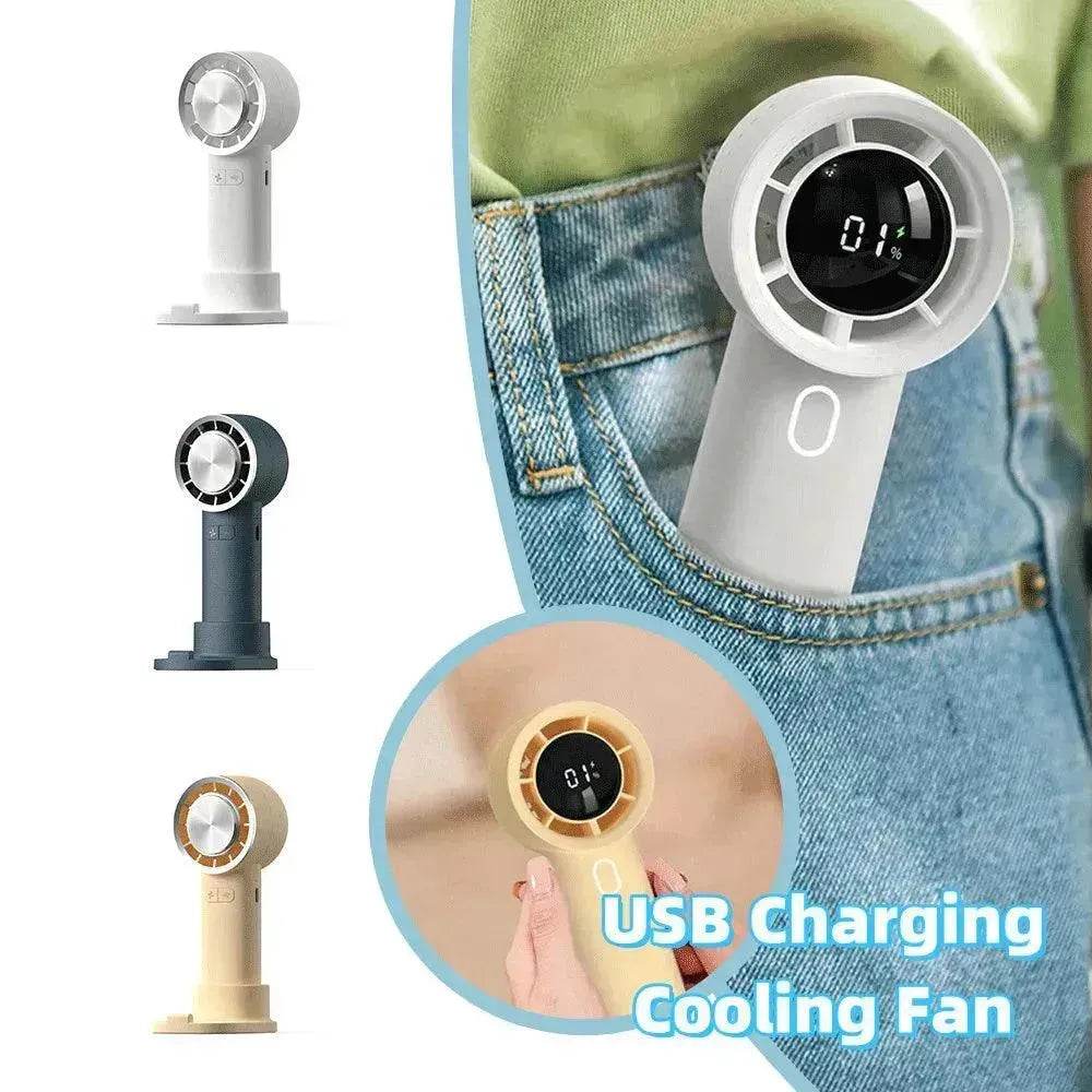 New High Speed Hand Held Fan Cooler Portable Air Conditioner Portable Fan Rechargeable Mini Air Conditioner - EX-STOCK Canada