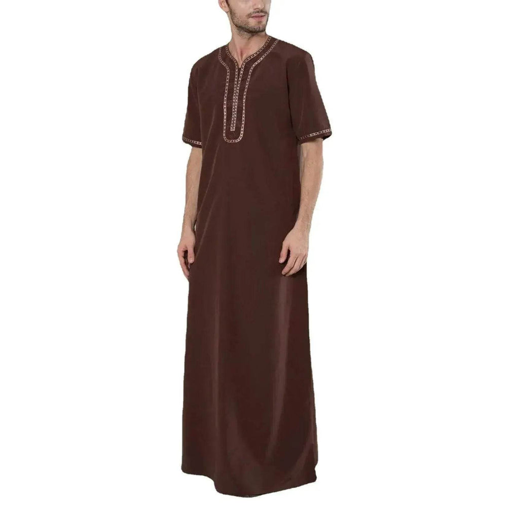 Fashionable and Elegant New Loose Men's Casual Arab Robe Moroccan Men's Jalabiya - EX-STOCK Canada