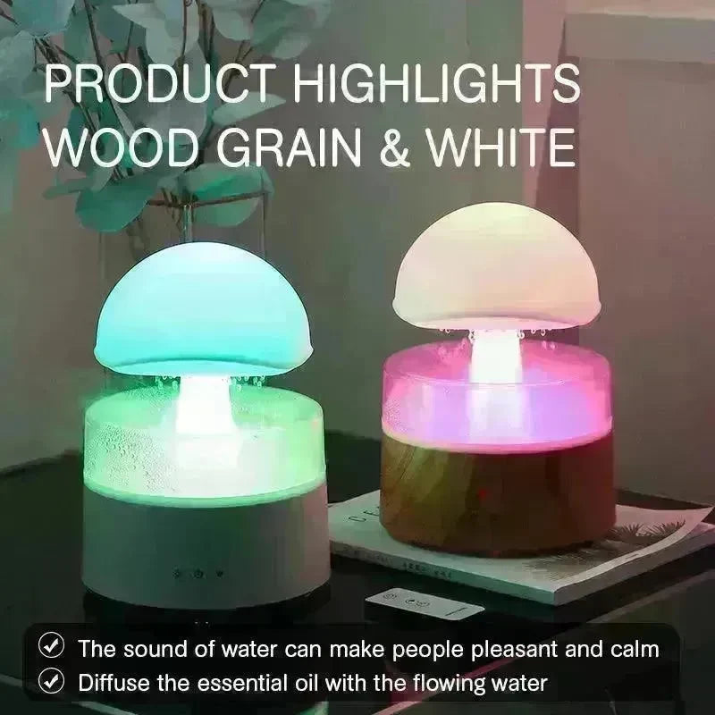 New Rain Cloud Humidifier Aromatherapy Machine Air Humidifier Ultrasonic Aroma Diffuser - EX-STOCK Canada
