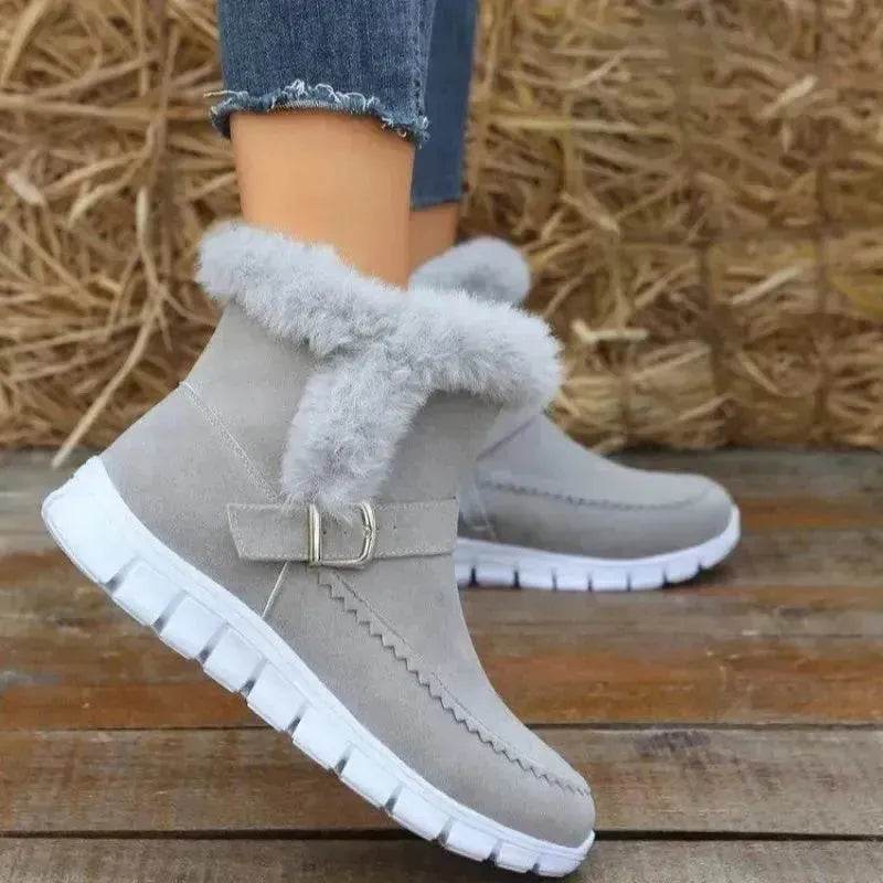 Snow Boots Winter Warm Thick Plush Ankle Boot women - EX-STOCK Canada