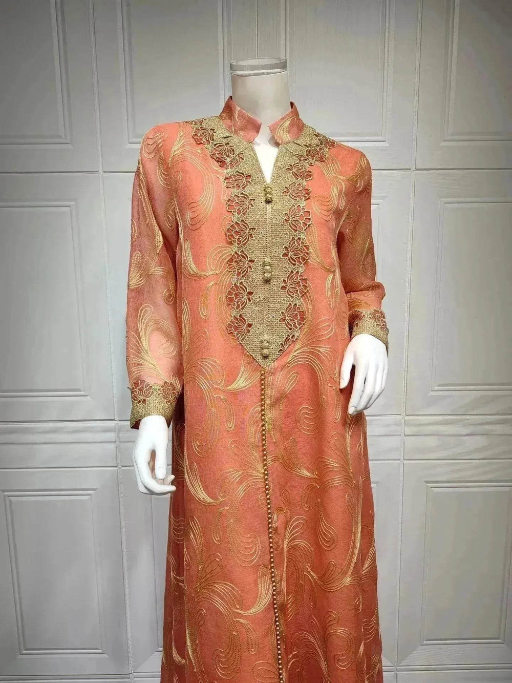 Embroidered party Wedding Maxi Dress for Muslim Middle East Turkey Women. - EX-STOCK Canada