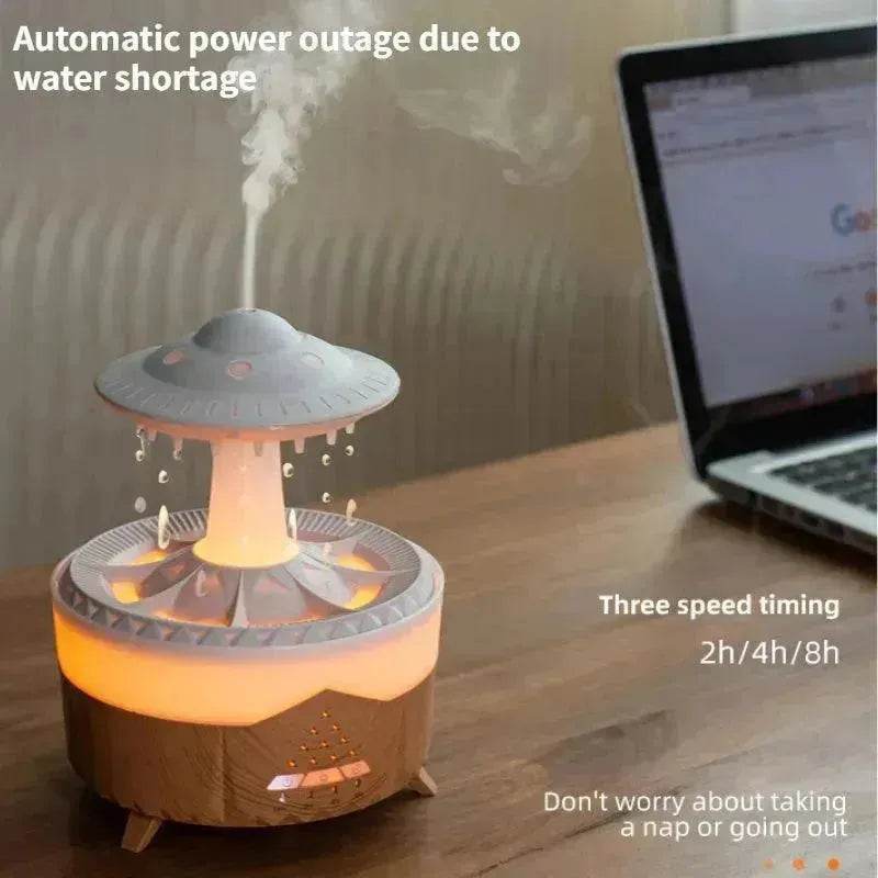 New UFO Raindrop Humidifier Water Drop Air Humidifier USB Aromatherapy Essential Oils Aroma Air Diffuser Household Mist Maker Home Decor - EX-STOCK Canada