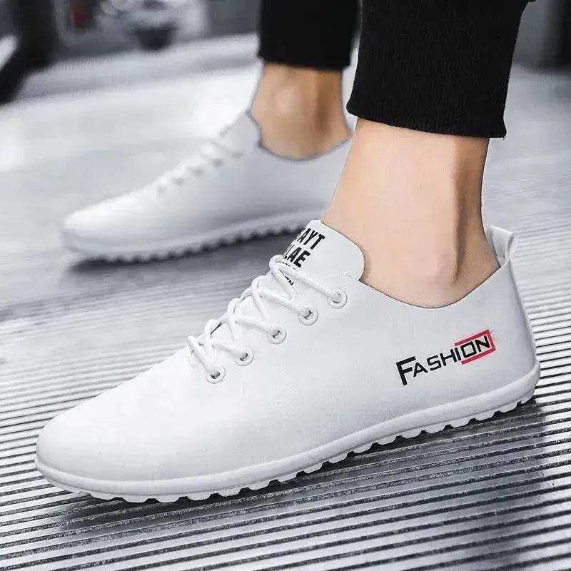 Peas Shoes, New White Shoes, Trendy Leather Shoes, British Style Casual Shoes - EX-STOCK Canada