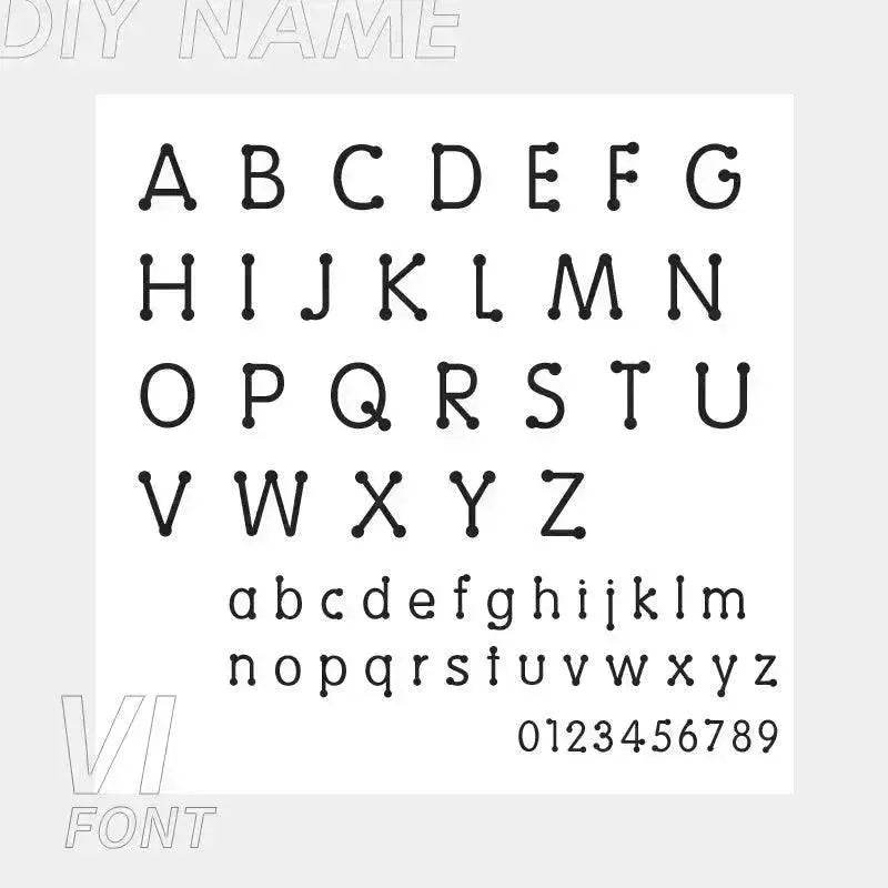 Personalized Custom 316L Stainless Steel Jewelry, English Alphabet Name Anklet - EX-STOCK Canada