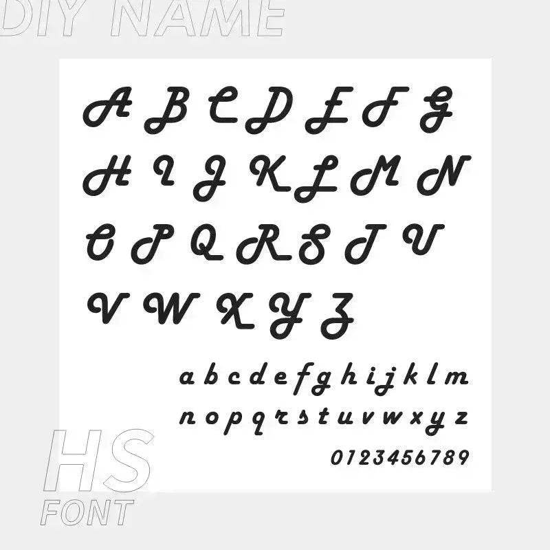 Personalized Custom 316L Stainless Steel Jewelry, English Alphabet Name Anklet - EX-STOCK Canada