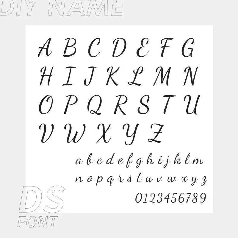 Personalized Custom 316L Stainless Steel Jewelry, English Alphabet Name Anklet - EX-STOCK Canada