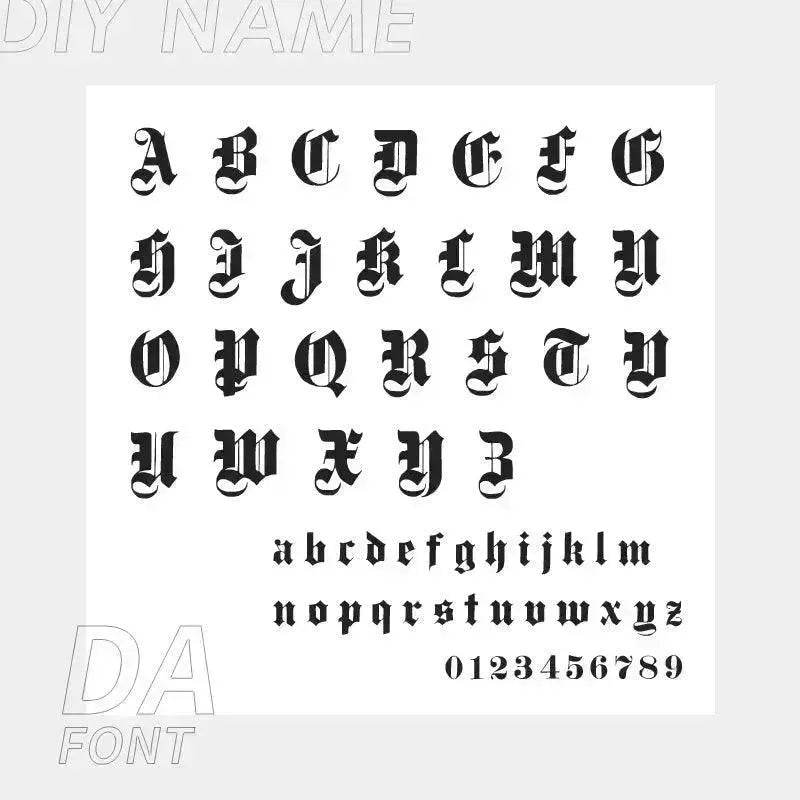 Personalized Custom 316L Stainless Steel Jewelry, English Alphabet Name Anklet - EX-STOCK Canada