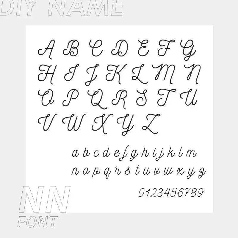 Personalized Custom 316L Stainless Steel Jewelry, English Alphabet Name Anklet - EX-STOCK Canada