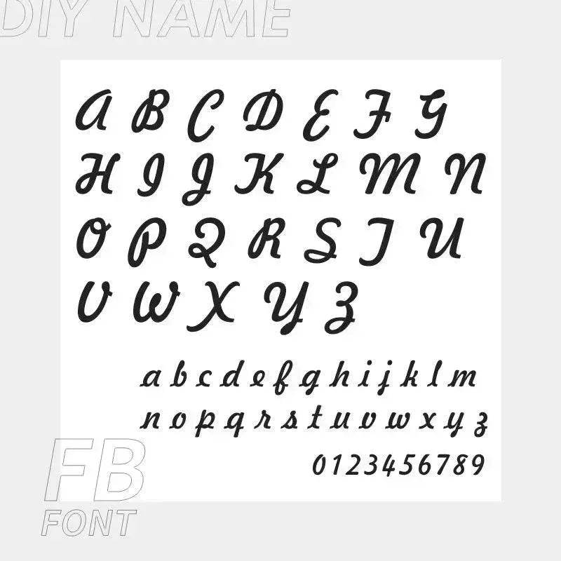 Personalized Custom 316L Stainless Steel Jewelry, English Alphabet Name Anklet - EX-STOCK Canada