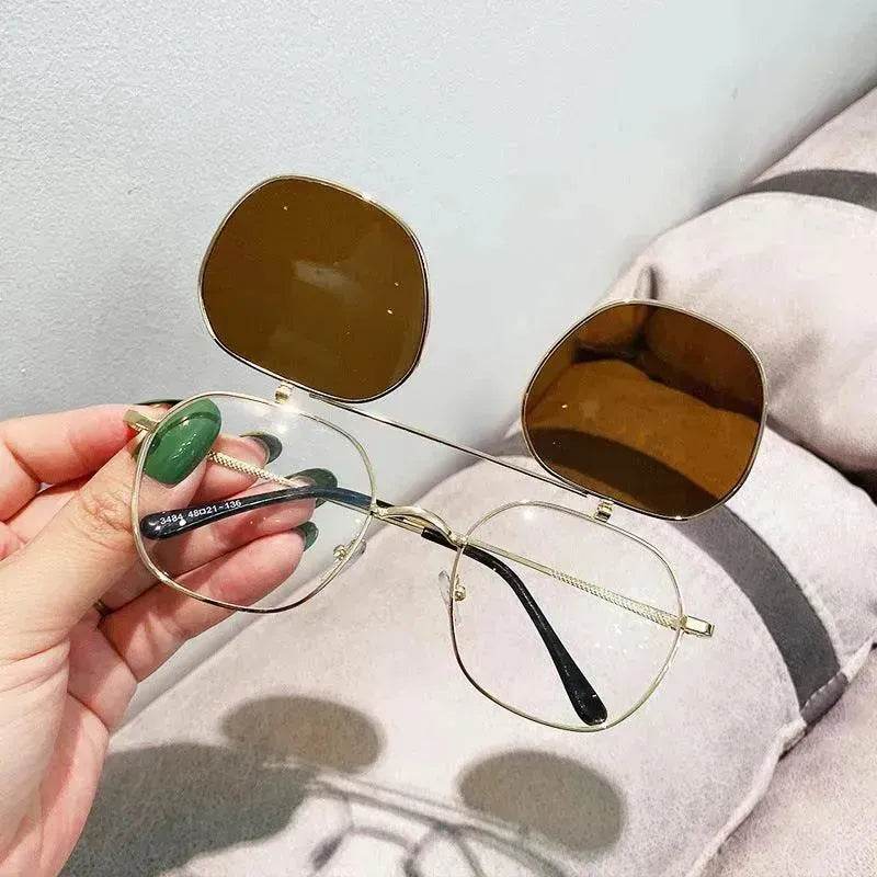 Personalized Flip Dual-use Double-layer Sunglasses - EX-STOCK Canada